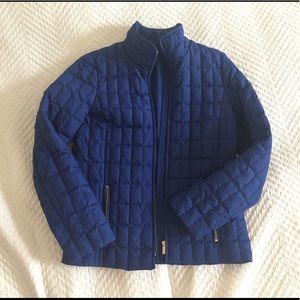 J.Crew Factory Quilted Jacket Blue XS